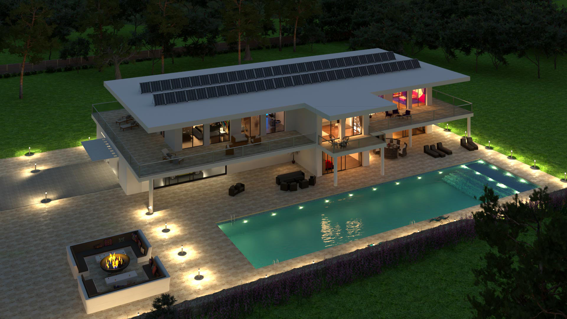 Infographiste 3d architecture - Designer maison à construire, villa avec piscine  - projet immobilier
