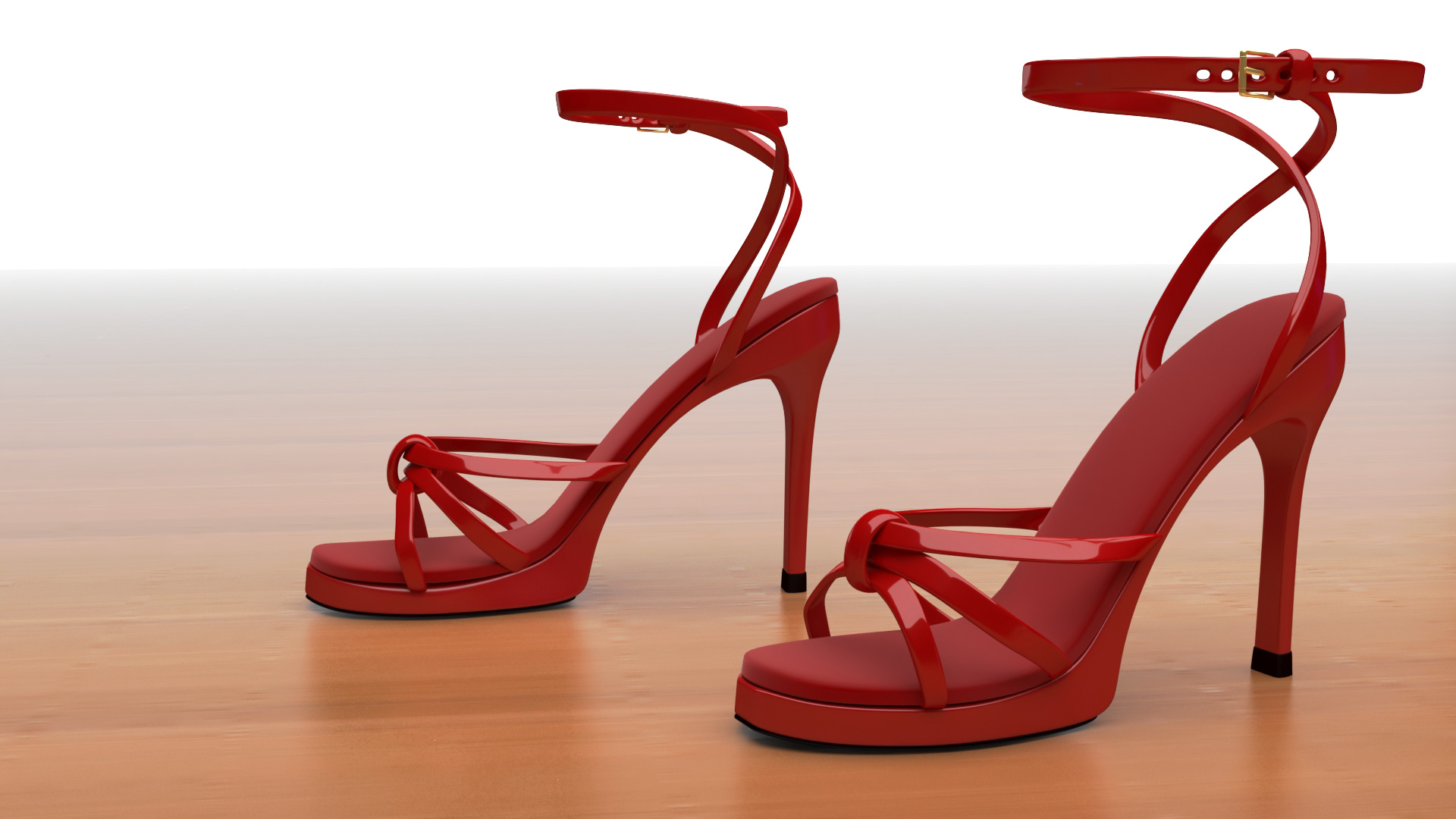 Modélisation 3D de chaussures, sandales à talon - Graphiste 3D freelance